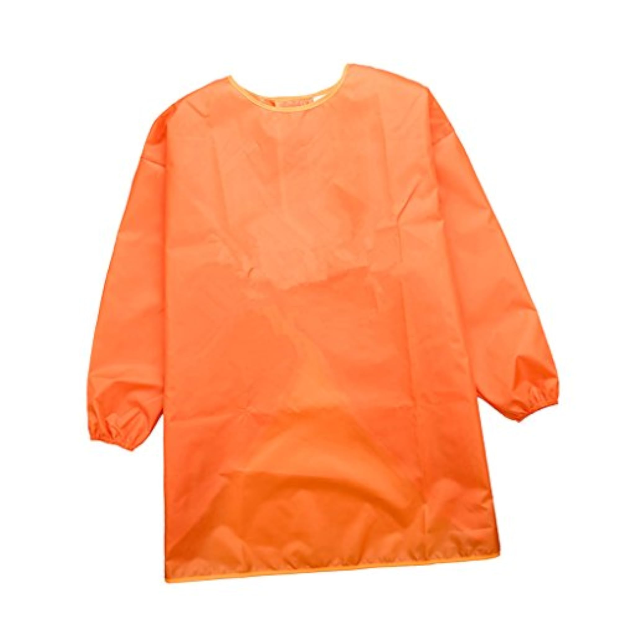 Children Kids Long Sleeve Apron Drawing Painting Smock, Orange