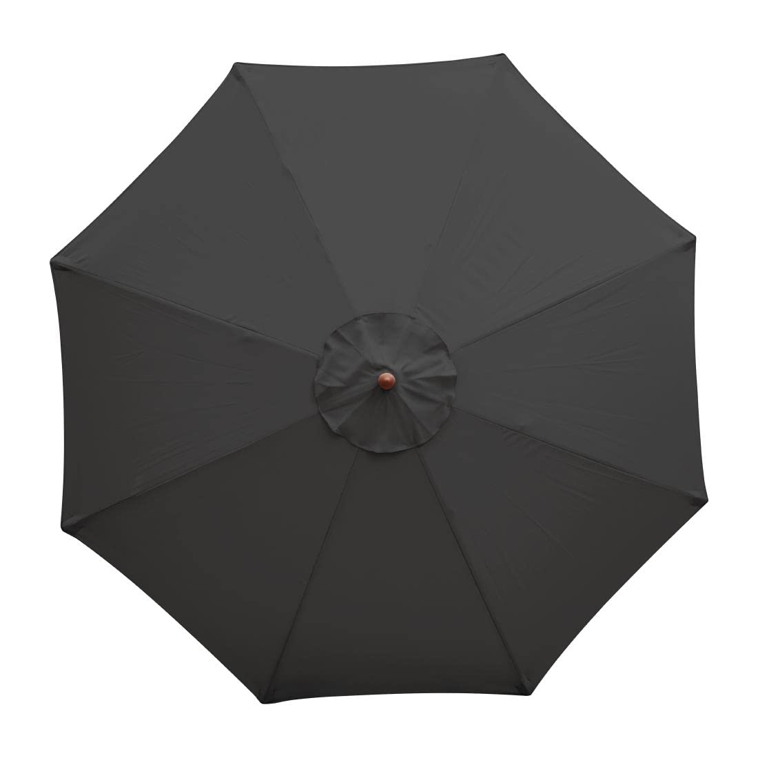 Bolero CB514 okrągły parasol, rozmiar: Średnica 2,5 m, kolor: Czarny