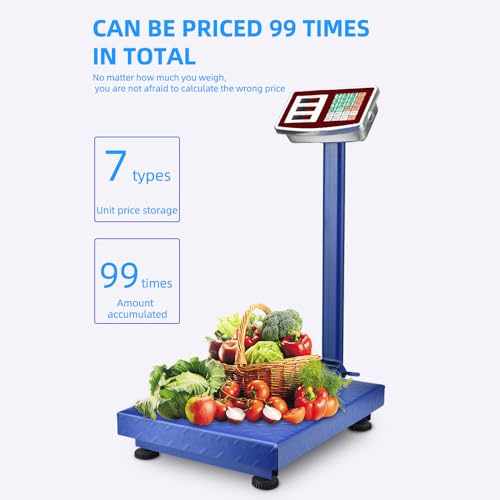 Báscula digital comercial con calculadora de precio 150KG miniatura 6