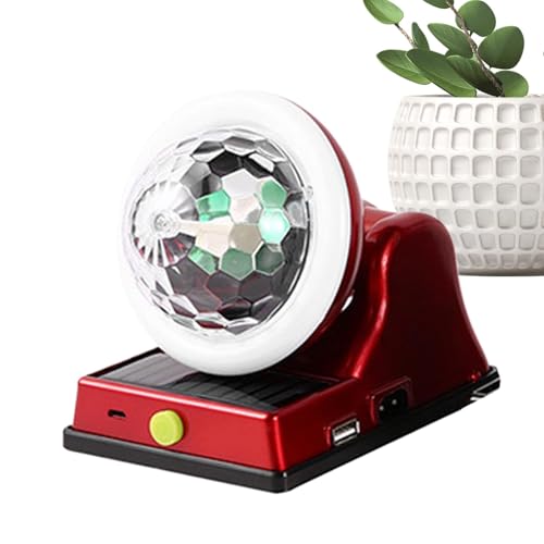 Luce d'atmosfera RGB - Lampada colorata per giardino | Ricarica solare colorata scena discoteca luce d'atmosfera per feste interne ed esterne