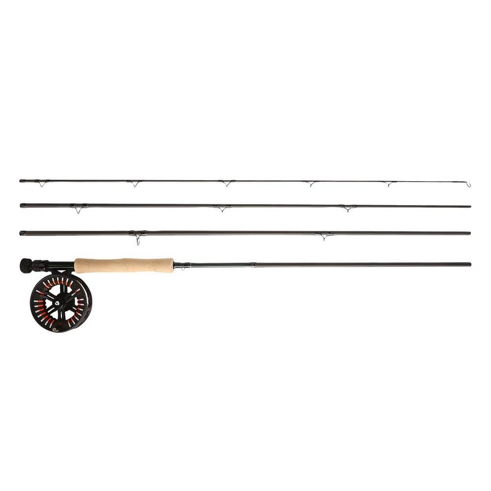 Greys Cruise Fliegenruten- & Rollen-Set | Medium Fast 4-Teilig Rute Mit Cruise Large Arbor Rolle | Voller Scheibenzug Mit Passender Schwimmschnur | Süß- & Salzwassergeeignet | 10ft | 7/8
