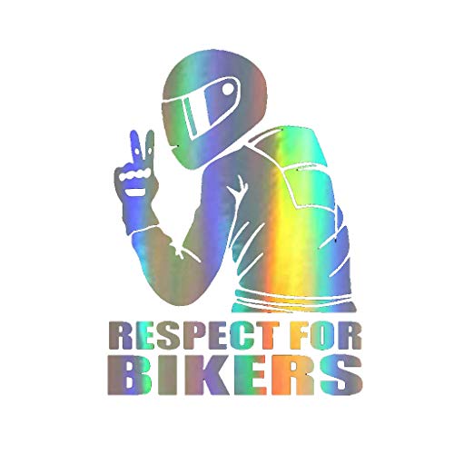 Respect for biker car sticker reflective sticker decal funny bike motorcycle car styling decoration