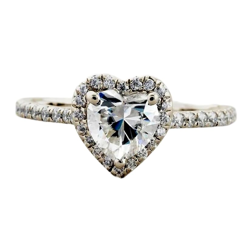 Bague moissanite transparente et anneau argent 925 chic pour femme adepte de grands bijoux