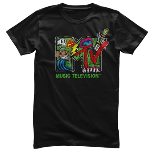 T-Shirt MTV Skate & Punk Logo Vintage Streetwear Coton pour Homme