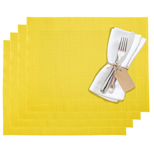 Westmark Manteles individuales, 4 piezas, 42 x 32 cm, Sintético, Amarillo, Edición Saleen: Home, 01210247150
