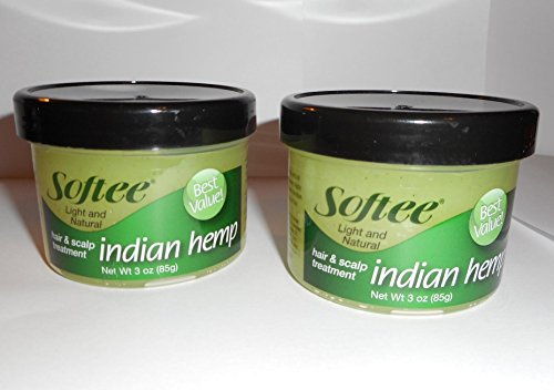 Softee Hemp Hair and Scalp Treatment - Two 3 oz Jars
