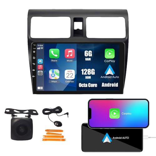 Wostoke Car CarPlay Android Auto Navigation Stereo GPS Radio Reverse Camera Display 10