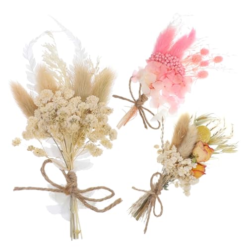 Ipetboom 6pcs mini ramo de flores secas realistas
