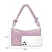 YUWITA Pink Purse for Women Rhinestone Evening Bag Sparkly Mini Handbags (Pink)