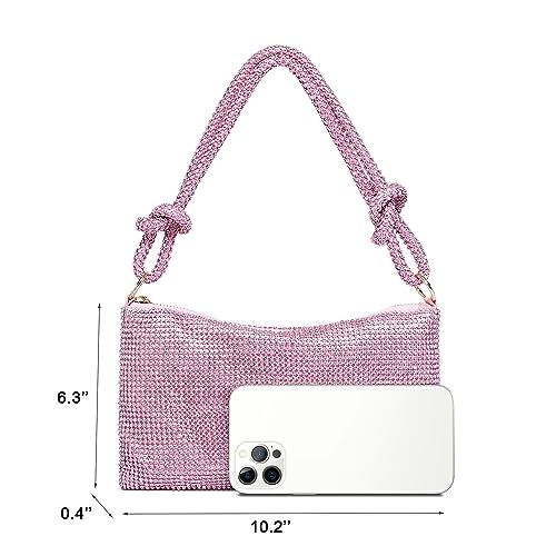 Image of YUWITA Sparkly Rhinestone Purse Evening Bag, Clutch Purses for Women Going Out Dressy Small Handbag
