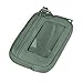 Didida The Iris Wallet Zip Card Case with ID Window Purses for Women Coin Purse with Zipper Mini Portable Keychain Wallet, Olive Green
