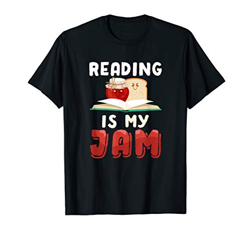 Reading Is My Jam Shirt Funny Book Reader Tee Gift