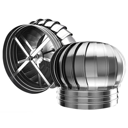 Comignolo Girevole, Cappello Eolico Per Camini In Acciaio Inox, Cappello Del Camino Per Canna Fumaria, 10/16/20/25/30/35/40cm(10cm)