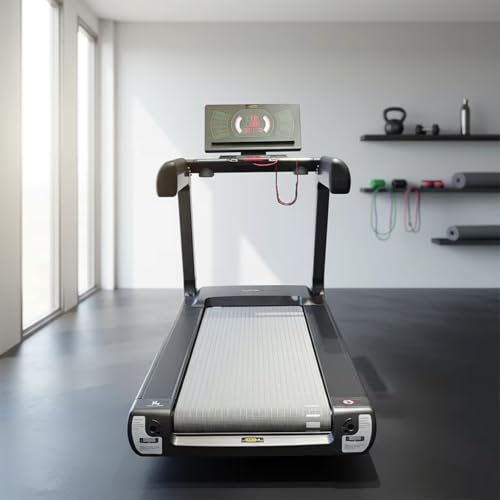 Image of Commercial Electric Treadmill Touch Screen Display Auto Incline 0.5-25km /h Speed Range for Home Gym, Office, Apartment and Small Space use