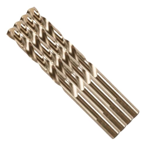 Image of BOSCH CO2155B 1-Piece 7 /16 in. x 5-1 /2 in. Cobalt M42 Metal Drill Bit with Three-Flat Shank for Drilling Applications in Stainless Steel, Cast Iron, Titanium, Light-Gauge Metal, Aluminum (Pack of 4)