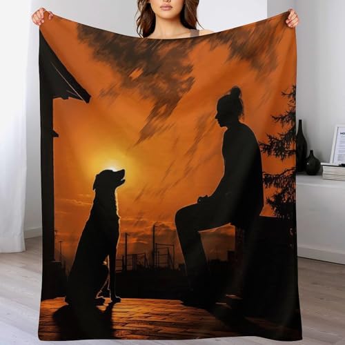 Couverture motif chien mignon impression 3D plaid cadeau idéal 140x180 - 2