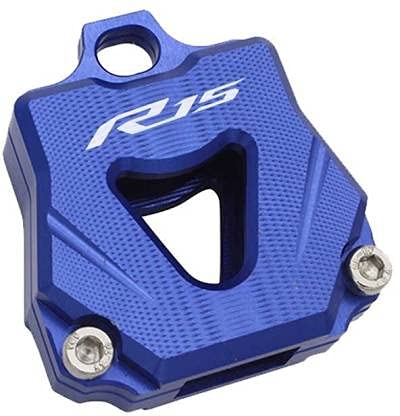 Bike Key Cover Case, Creative Colorful Personality Key Cover Decoration Aluminum Accessories (Yamaha R15 Blue)-image-31