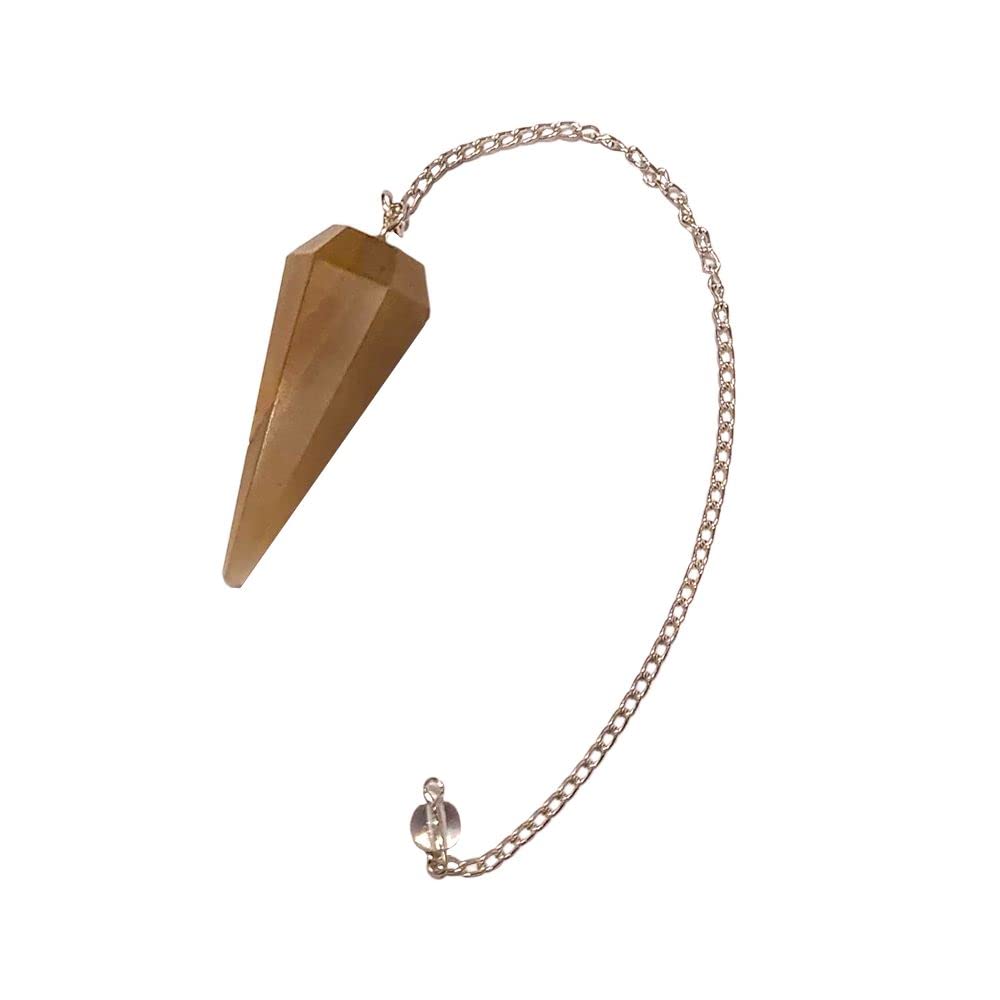 VIE Naturals Pendulum with Chain, Yellow Aventurine, One