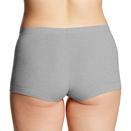 Maidenform womens Boyshort Underwear, Stretch Cotton Boyshort Panties for Women, Assorted, 3-pack3
