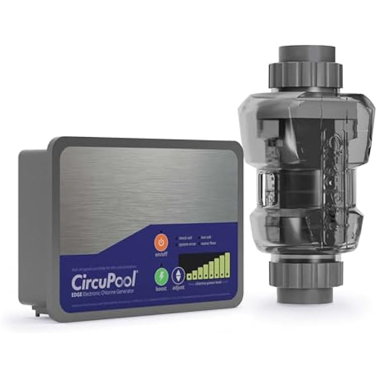 CircuPool EDGE25 Salt Chlorine Generator | USA-Made | | No DIY Install Penalty | 1.2 lb CL Output | Electronic Salt Chlorinator System for Pools up to 25,000 Gallons