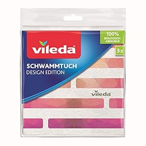 Vileda Design Edition sponsdoek, kleurrijk, normaal