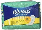 Always Pads, Ultra Thin, Without Wings, Regular 22 Pads