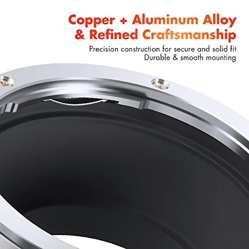 Image of K&F Concept Lens Adapter Compatible for Canon EOS (EF /EF-S) D /SLR Lens to Micro Four Thirds (MFT, M4 /3) Mount Mirrorless Camera Body with Matting Varnish Design