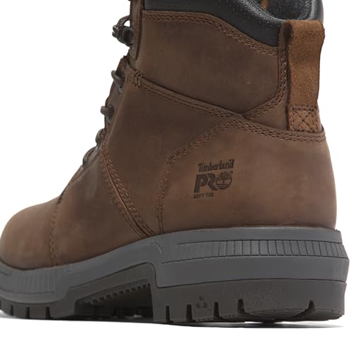 Timberland PRO Timberland PRO Men's Montauk 6 Inch Soft Toe Industrial Work Boot, Gaucho Brown, 14W