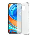 QUITECO Etui przezroczyste na Xiaomi Redmi Note 9S / 9 Pro / 9 Pro Max, tpu silikonowe clear case, wzmocnionymi narożne, ochroną krawędzi, odporne na zarysowania