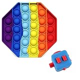Squeese and Pop Set mit einem Fidgetwürfel.Entlastet Müdigkeit, Fördert Feinmotorik und traniert Konzentration