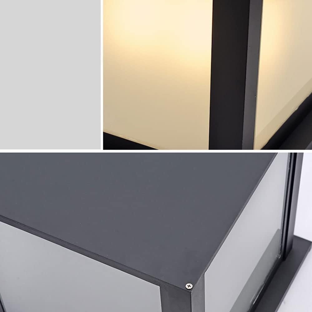 Luz de Poste Exterior Farola Exterior Jardin Pilar De Luz Exterior De Aluminio Pantalla De PC Poste De Luz Columna De Luz Camino De Jardín Paisaje Luz De Calle Lámpara De Patio Lámpara de Exterior Lám