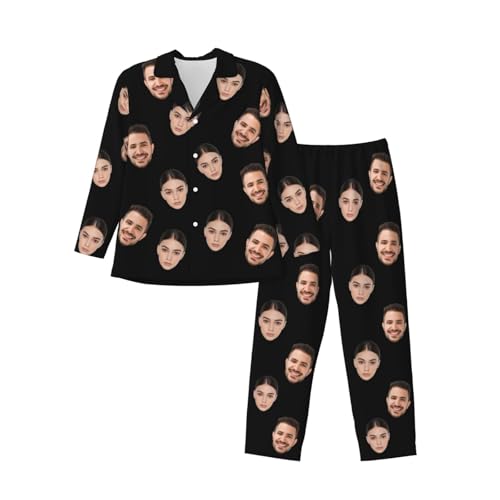 Personalized Pajamas Custom Face Pajama Pants for Women Men with Photo Customized Pajama Christmas Valentine Gift for Him Her3