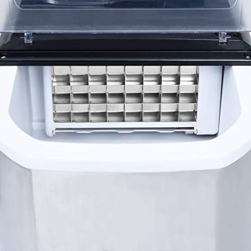 vidaXL Eiswürfelbereiter Digitale Anzeige Gastro Eiswürfelmaschine Ice Maker Eiscrasher Eismaschine Icemaker Profi… – Bild 5