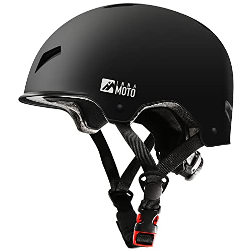Skateboard Helmet for Adults - Adjustable Certified Safety Adults Helmet for Skateboarding Bike Bicycle Scooter Cycling Skate Skating Multisport Helmets for Women Men Boys Girls Kids Youth by innamoto - Used condition - US$16.17