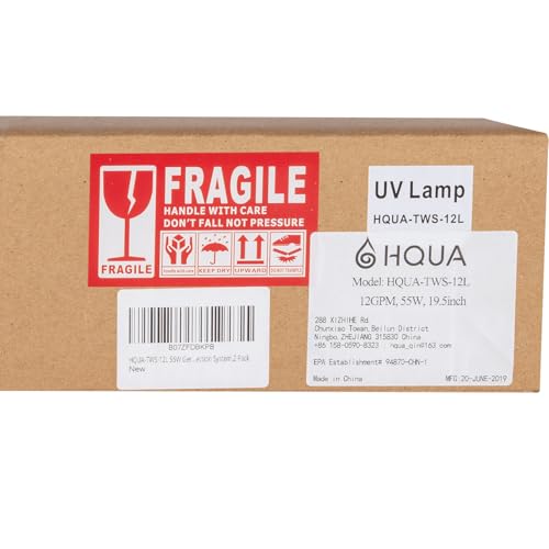 HQUA - Tubo UV germicida TWS-12L 55W serve apenas no sistema de desinfecção de água HQUA-TWS-12 UV,