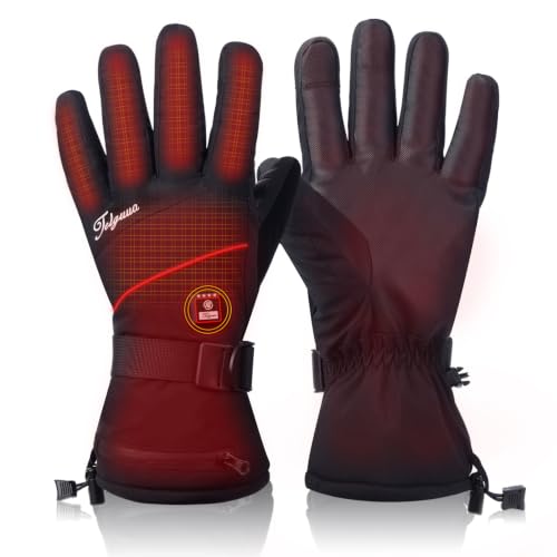 The Best Heated Gloves for Men and Women: Stay Warm All Winter (2026) 4 Telguua Heated Gloves for Women Men,Electric Rechargeable Heated Work Glove Ski Mitten Waterproof Touchscreen Heated Glove (Black, M)