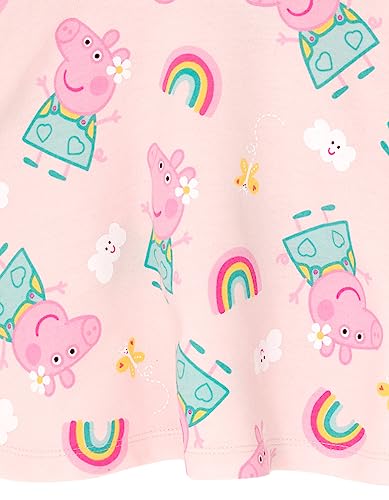 Peppa Pig Girls French Terry Skater Dress Toddler to Little Kid3