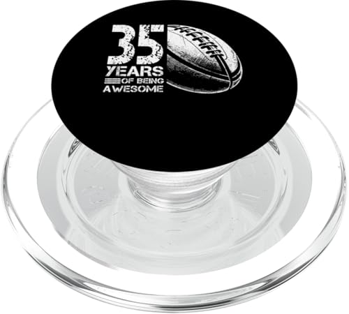 Jugador de Rugby 35 Años PopSockets PopGrip MagSafe Soporte Teléfono