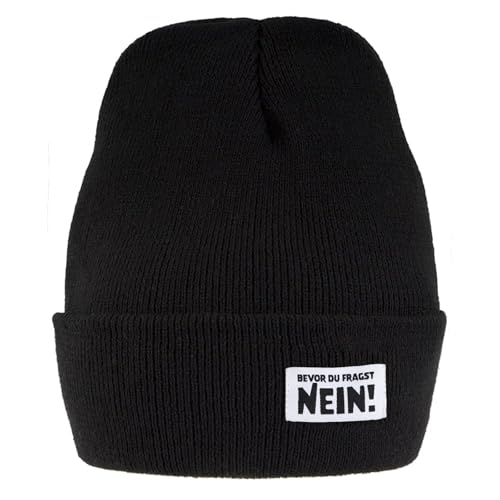 MEJOSER Beanie Mütze Schwarz Strickmütze Winter Herbst für Herren Junge...