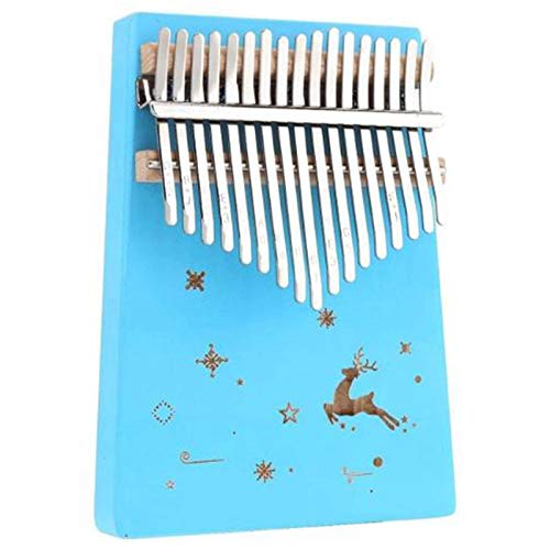 Jeenuuder 17 Teclas Kalimba Pulgar Piano de Madera Piano con Tuning Hammer Simple Aprendizaje Adulto Principiantes