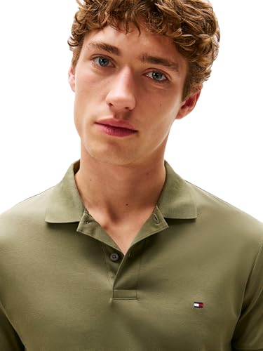 Image of Tommy Hilfiger Mens Short Sleeve Casual Polo Shirts in Regular Fit with Liquid Cotton