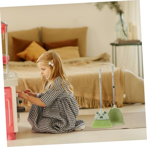 Ipetboom 2 Sätze Besen Kehrschaufel Set Haushalt Spielset Haushalt Kehrmaschine Kinderbesen und Kehrblech Set Mini Kehrblech und Besen kochlöffel Auto Lücken Bürste Mini-Besen pp – Bild 6