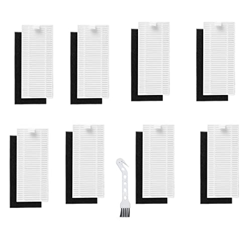 BLUELIRR Zubehör-Set für Honiture Q6 Ersatzteile für Saugroboter, 8 Filter Cover