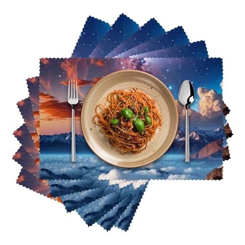 Set de table galaxie lavable et résistant à la chaleur x4 - 3