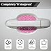 QZTYTY 4PCS Car Door Handle Cup Scratch Protector, Car Door Handle Sticker, Scratch Auto Door Protective Film, Car Accessories Car Door Handle Protective Films Universal for Cars (Pink, 4PCS)
