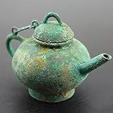 Materiale: bronzo XIALON 10 cm Warring States Antique Bronze Flagon Teiera Bollitore Artigianato Collezione