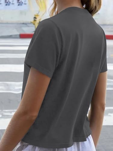 Image of SOLY HUX Girl's Number Graphic Tees Short Sleeve Y2k Tops Jersey Shirts | Crew Neck, Casual, Cute, Vintage, Summer