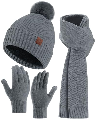 Coubeau Gorro Invierno Mujer - Cálido Moda Conjunto Bufanda y