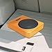 litillbuly 10 Inch 1200W Orange Car Subwoofer,Slim Under Seat Car Subwoofer Powered, High/Low Level Input, Car/Truck Car Audio Subwoofer Sub Built in Amplifier