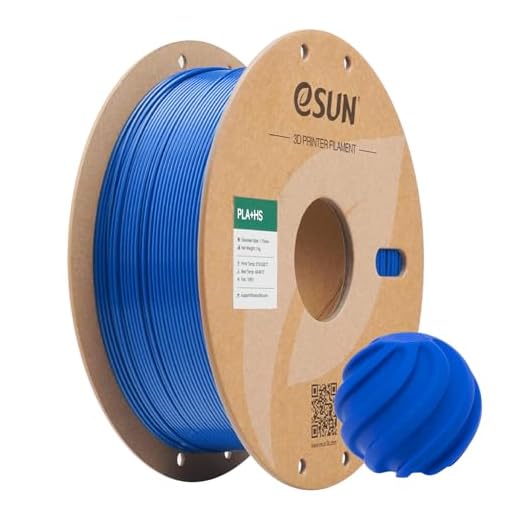 eSUN High Speed PLA+ Filament 1.75mm, 3D Printer Filament Speedy PLA Plus for Fast Printing, Dimensional Accuracy +/- 0.03mm, 1KG Cardboard Spool (2.2 LBS) 3D Printing Filament for 3D Printers, Blue